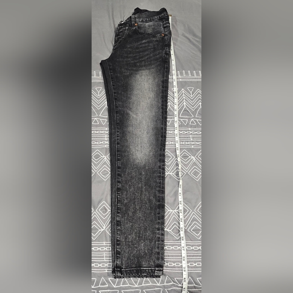 Purple Brand Men's Midrise Slim Fit Black Jeans Size 28 - Picture 2 of 10